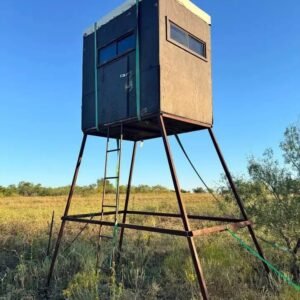 4x6 deer blind on 10' steel base