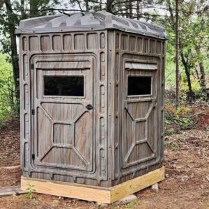 Five sided hunting blinds